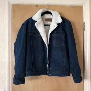 Vintage Wrangler Sherpa Lined Jean Jacket